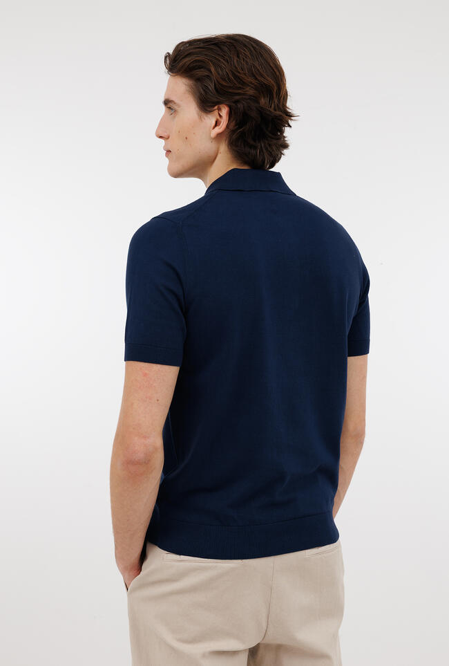 Polo tinta in puro cotone ESSENTIAL - Ferrante | img vers.1300x/