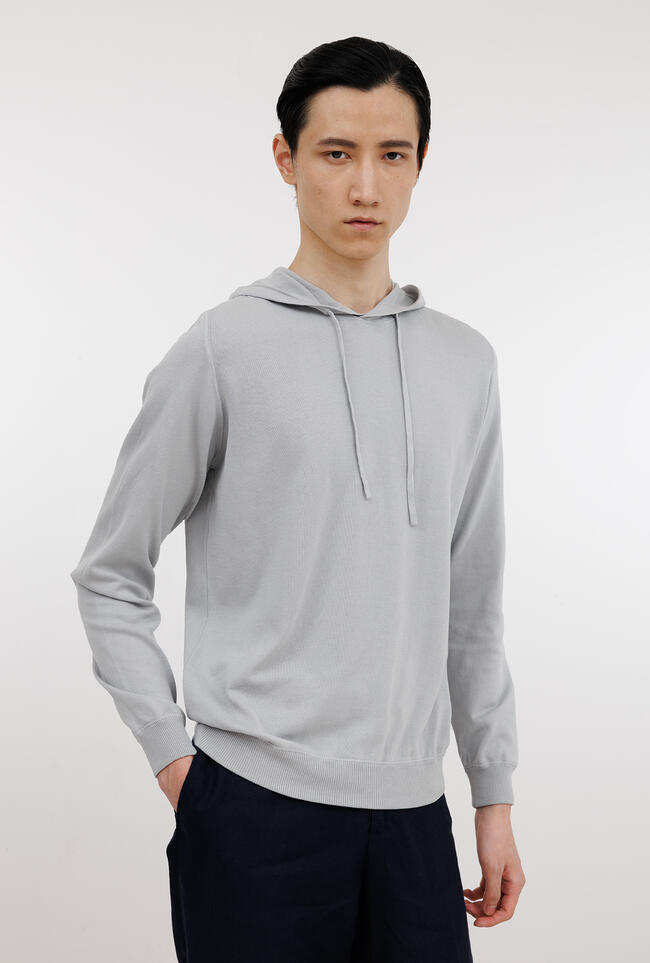 Felpa con cappuccio in puro cotone ESSENTIAL - Ferrante | img vers.1300x/