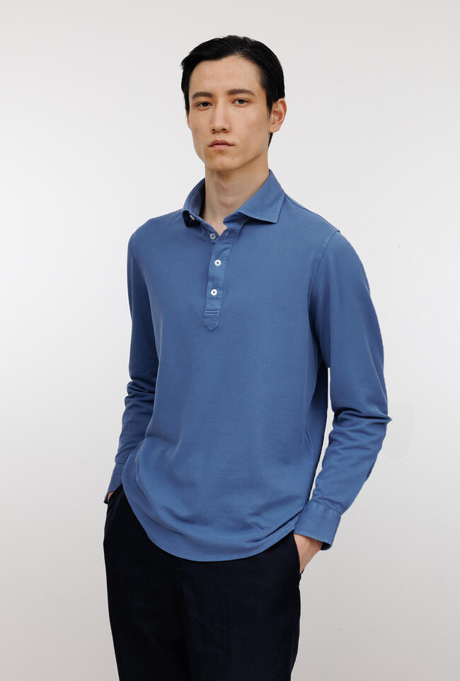 Polo Filo Scozia tinta delavè ROYAL RED - Ferrante | img vers.1300x/