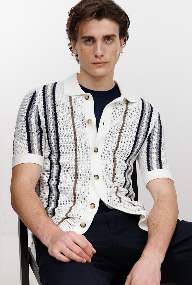 Camicia mezza manica in puro cotone MAIN - Ferrante | img vers.1300x/